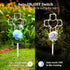 16 Inch Solar Cross Garden Stake Lights with 1 Artificial Flower Metal Garden Art for Patio Lawn Garden Decor Solar Outdoor love Sign for Gravesit...