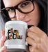 3dRose Happy Festivus Red Mug, Black/White, 11 oz...
