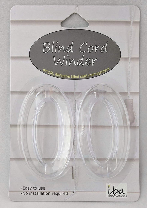 Blind Cord Winder - No Wall Damage Safety Blind Cord Wrap Cleat Alternative (Clear, 2 - Pack)...