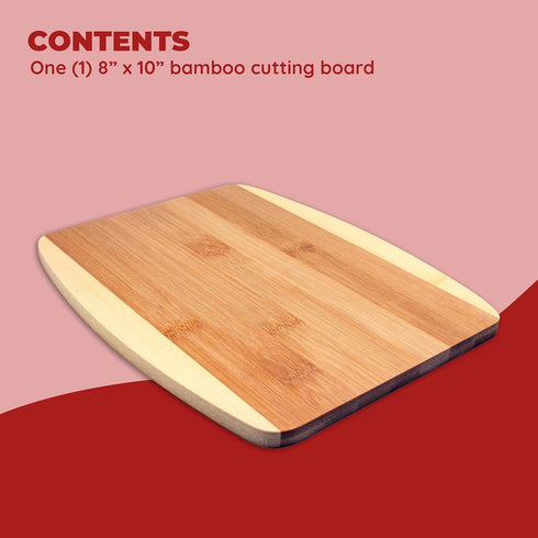 Bamboo Cutting Board, Chopping Board Set: Great for Meal Prep and Serving, Charcuterie, Eco-Friendly Wood Cutting Boards in Assorted Sizes...