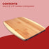 Bamboo Cutting Board, Chopping Board Set: Great for Meal Prep and Serving, Charcuterie, Eco-Friendly Wood Cutting Boards in Assorted Sizes...