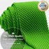 Men's Knit Tie Slim Skinny Square Necktie Width 2.2 inches Washable Solid Color Lime Yellow Green...