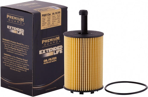 Premium Guard Extended Life Oil Filter up to 10k Miles PG8113EX | Fits 2009-2016 Volkswagen Jetta, 2010-2014 Golf, 2006-2009 EuroVan, 2013-2014 Be...