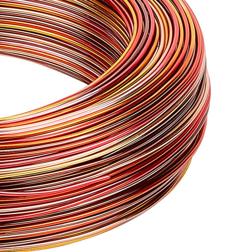 BENECREAT Multicolor Jewelry Craft Wire Gradient Color Aluminum Wire (18 Gauge, 306 Feet) Bendable Metal Wire with Storage Box for Jewelry Beading...