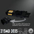 Alla Lighting T25 3157 LED Switchback Bulbs Dual Color White/Amber Turn Signal Lights 3457NA 4157NA 3157A 3757NAK 4057 Extremely Super Bright 3035...