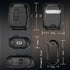 for Google Pixel Buds Pro Case 2022 with Cleaner Kit, Military Hard Shell Protective Armor Cover with Lock & Carabiner for Google Pixel Pro Earbud...
