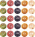 Beadthoven 144pcs Mother of Pearl Buttons 2-hole Sewing Fasteners Dyed Flat Round Mixed Color 15x1mm, Hole: 1.5mm...
