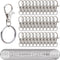 Metal Swivel Snap Hooks with Split Key Rings Keychain for Lanyards Jewelry Findings (60 Pieces)...