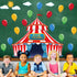 gisgfim Circus Decorations Carnival Party Bulletin Board Cutouts for Classroom Large Carnival Tent Bulletin Board Cut Outs Circus Theme Party Deco...