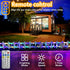 Solar String Lights Outdoor Waterproof LED,66ft 200 LED Rope Lights Solar Powered,8 Modes Multicolor Fairy Lights with Remote for Christmas Garden...