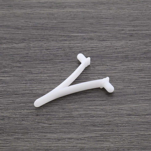 12pcs Pool Butterfly Clip V Clip Pool Attachment Clip for Skimmer Net Leaf Rake Brush Pool Supply Vacuum Head White Resin 5.3x4cm...