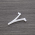 12pcs Pool Butterfly Clip V Clip Pool Attachment Clip for Skimmer Net Leaf Rake Brush Pool Supply Vacuum Head White Resin 5.3x4cm...