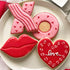 Ann Clark Cookie Cutters Valentines Cookie Cutters 4-Pc. Set Made in the USA, Lips, Heart, X, and O...