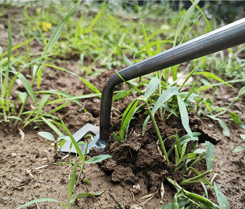 Gardening Hand Weeder Tools, New Weeding Artifact Uprooting Weeding Tool with Handle, 5 Teethes Durable Manganese Steel Weed Puller Tool for Veget...