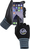 Nitrile Safety Work Gloves - 3 Pairs, Work Gloves with Grip for Men and Women, Lightweight Touchscreen Utility Working Gloves for Warehouse, Contr...