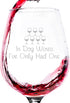 In Dog Wines Funny Wine Glass - Wine's Lover Gifts for Women - Dog Mom Gift - Unique Gag Wine's Gifts for Dog's Lovers - Cool Birthday Present - F...