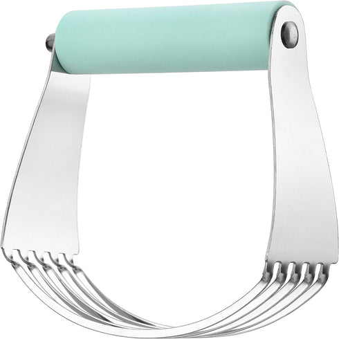 Spring Chef Stainless Steel Large Size Dough Blender For Baking, Professional Manual Dough Cutter Tool, Dishwasher Safe Puff Pastry Cutter Tool wi...
