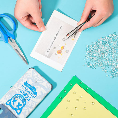 700 Pieces Clear Dewdrop Water Droplets Embellishments Dewdrop Simulation Embellishments Round Clear Waterdrop Resin Beads Scrapbooking Card with ...