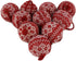 WEWILL 2.75" 10 PCS Red Knitted Sweater Christmas Ball Christmas Tree Ornaments Festival Xmas Party Gifts Decorations Snowflake Pattern...