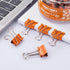 Small Binder Clips, 3/4 Inch (19mm) Binder Clips, 50 Pack Mini Binder Clips (Orange)...