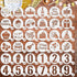 JULBEAR Birthday Cookie Stencils, 36 Pieces Reusable Coffee Decoration Stencils Templates Tools for Cookies Baking Painting Dessert Decoration DIY...