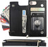 Bocasal Crossbody Wallet Case for iPhone SE 2022/SE 2020/7/8 with Card Holder,Zipper Card Slot Protector Shockproof Purse Cover with Removable Cro...
