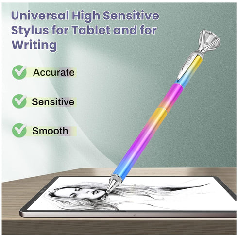Stylus Pen, Big Diamond Multi-Tips Stylus Pens for Touch Screens Capacitive Stylus Universal Stylist Pen for for iPad iPhone and All Other Tablets...