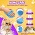 Dog Bath Brush + Gift Toothbrush | Dog Shower Brush | Dog shampoo brush with Non-Slip handle, ideal for short and long coats | Remove loose skin w...