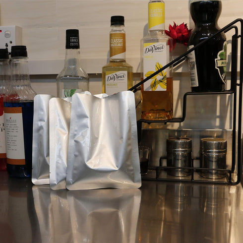 50 PCS 1 Pint Mylar bags for food storage, Heat Sealable Bags Storage Bags for Food, Coffee Beans, tea, grains, etc.(5.9 x 7.9 Inch)...