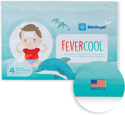 FeverCool Patches - Cooling Patches for Fever, Migraine & Headache Relief | Made in The USA | Cool Temperature | Mess & Odor Free | Adults & Kids ...