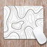 Audimi Topographic Contour Mouse Pad, Minimalist Topographic Map Mouse Pad for Laptop Wireless Mouse Home Office Travel, Home Office Work 9.5x7.9 ...
