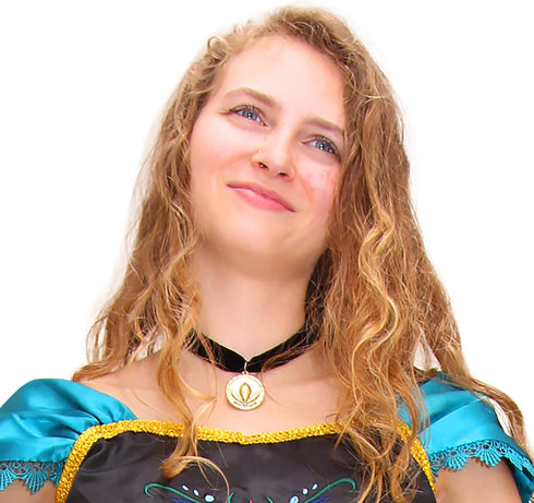 Women Princess Coronation Choker Necklace Costume Accessory...