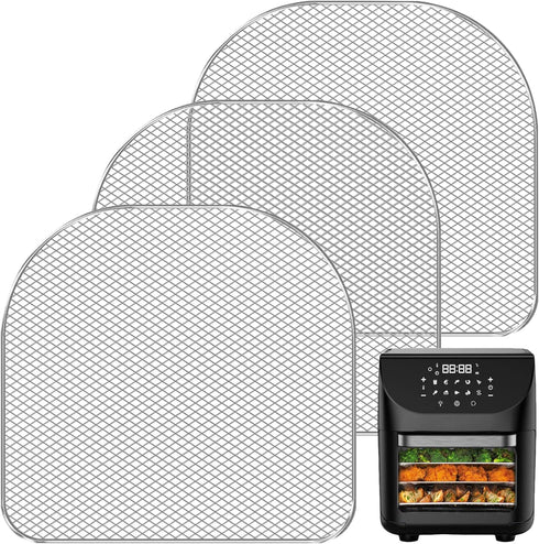 Air Fryer Dehydrator Racks 3 Pack, Air Fryer Oven Accessories, Air Flow Racks Dehydrate Fruits and Meats Compatible with 6.3 QT Chefman, Power XL ...