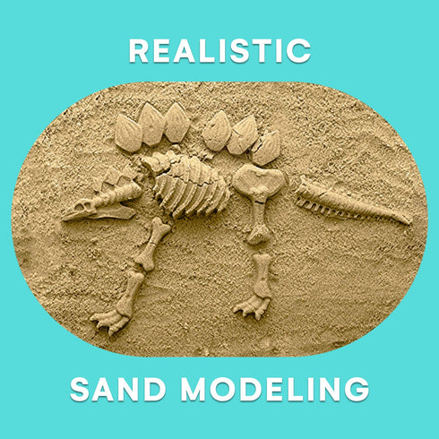 Dinosaur Beach Toys and Sand Tools Kids Set - Outdoor & Travel Fun for Toddlers, Boys or Girls with Dino Bucket for Sand Castle Building Kit - 21 ...