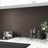 Dark Brown Stainless Steel Contact Paper Metal Brushed Peel and Stick Wallpaper for Bathroom Kitchen Thick Heat Resistant Brown Contact Paper for ...