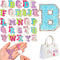 Yinder Glitter Resin Rhinestone Alphabet Letter Stickers Crystal Rhinestone Iron on Letter Self Adhesive A-Z Glitter Stickers for Art Clothing DIY...