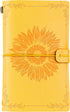 InnoBeta Sunflower gifts for Women Leather Journal Notebook 7x5 Inches, Refillable Sketchbook, Travel Diary, Lined Planner - Yellow - Big Sunflowe...
