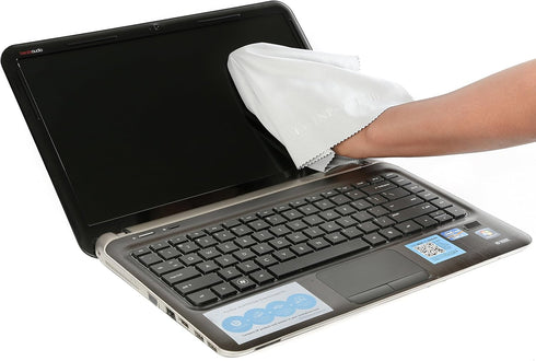 Extra Large Microfiber Cleaning Cloths For Computers, Laptops, TV Sets, Cellphones, Tablets, Camera Lenses, As Well As Eyeglasses And Other Delica...