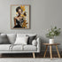Posterizer 1 pcs-beautiful vintage woman with butterflies collage-Abstract & Modern Art-Retro Art-Gift for Art Lovers- UNFRAMED Wall Art...