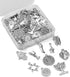 KitBeads 100pcs 10 Styles Jewish Charms Tibetan Jewish Hand of Fatima Religion Charms San Judas Star of David Jewish Star Charms for Jewelry Makin...