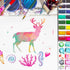 12 Pieces Animal Stencils Plastic Drawing Stencil Reusable Animal Template for DIY Crafts Painting Drawing...