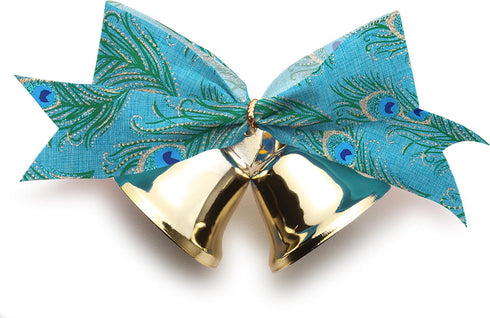 2 Rolls Peacock Ribbon for Wreath Bows Wrapping Gifts, Glitter Blue Green Peacock Ribbon for Gift Wrapping Party Supplies Decoration DIY 2.5" X 10...