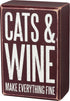 Primitives by Kathy Set Gift Socks, Cats & Wine (105539)...