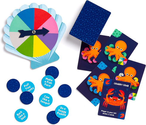 Mudpuppy Socktopus Octopus – 8 Legged Version of Classic Kids Crazy 8’s Memory Game with Color Matching and Pattern Recognition for Children Ages ...