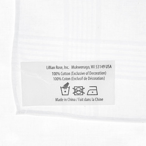 Lillian Rose Dad Wedding Gift White Cotton Keepsake Hankie...