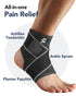 Ankle Brace for Plantar Fasciitis Relief with Strong Compression Strap and Side Stabilizers for Arch Pain Achilles Tendonitis Sprained Ankle, Ultr...
