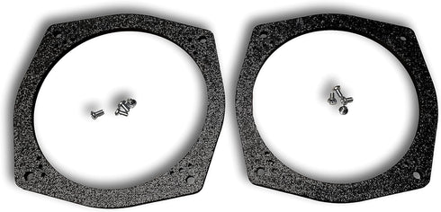 1 Pair - 6 1/2" 6.5" Front or Rear Speaker Adapters Compatible with 2002-2007 Mitsubishi Lancer - SPKBRK010......