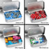 6 Pack Hinged Tin Box Containers - 3.7 x 2.4 x 0.8 inch Metal Tins Storage Boxes with Lids, Rectangular Empty Small Home Craft Organizer for Gift,...