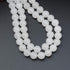 LPBeads 80Pcs Polished 10mm Round Natural White Jade Gemstone Loose Beads with Stretch Cord for Jewelry Making Bracelets...