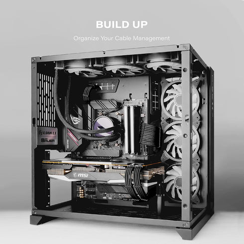 EZDIY-FAB PSU Cable Extension Sleeved Custom Mod GPU PC Power Supply Soft Nylon Braided with Comb Kit 24PIN/8PIN to 6+2Pin/ 8PIN to 4+4PIN-30CM 30...